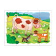 Drevené obrázkové kocky - Na farme 12 ks, 2, pre deti