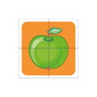 Drevené obrázkové kocky - Ovocie 4 ks, 3, pre deti