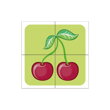 Drevené obrázkové kocky - Ovocie 4 ks, 4, pre deti