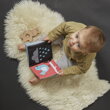 Petitcollage Látková kniha so zajačikom, 3, kreatívne hračky pre deti