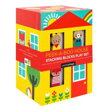Petitcollage Veža z kociek so zvieratkami a domčekmi, 1, kreatívne hračky pre deti