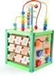Drevená motorická kocka zelená  1, drevené hračky pre deti