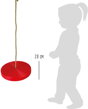 Plastová hojdačka Swift červená 2, drevené hračky pre deti