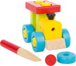 Stavebnica - Konštrukčný vlak 3, drevené hračky pre deti