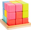 Drevená kocka 3D Tetris 1, drevené hračky pre deti
