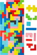 Drevené puzzle Tetris 2, drevené hračky pre deti