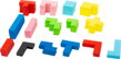Drevené puzzle Tetris 3, drevené hračky pre deti