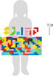 Drevené puzzle Tetris 5, drevené hračky pre deti