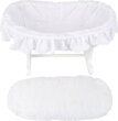 Kolíska pre bábiky Bassinet biela 1, drevené hračky pre deti