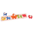Bigjigs Toys Vkladacie puzzle Zvieratá, 1, hračky pre deti