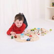 Bigjigs Rail Drevená autodráha - Osmička, 3, hračky pre deti