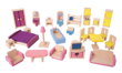 Bigjigs Toys Drevený nábytok do domčeka pre bábiky, 1, hračky pre deti