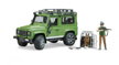Bruder 2587 Land Rover Defender s poľovníkom a psom, 3 hračky pre deti
