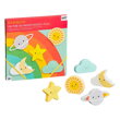 Petitcollage Robustné drevené puzzle Rainbow, 6159 hračky pre deti