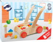 Small Foot 2695 Chodítko drevené kocky vo vozíku, 10183 hračky pre deti