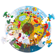 Bigjigs Toys Okrúhle podlahové puzzle Štyri ročné obdobia 50 ks, 1 hračky pre deti