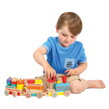 Bino Farebný drevený vláčik MAXI, 3, hračky pre deti