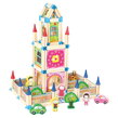 Bino Drevená stavebnica Veľký zámok 268 ks, 13 hračky pre deti
