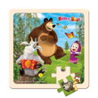 Bino Máša a Medveď Puzzle 20x20 cm, 1 hračky pre deti