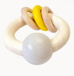 Hess Okrúhla hrkálka s guličkou a krúžkami, žltá, 1 hračky pre deti