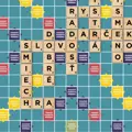 MATTEL SCRABBLE drevená edícia SK