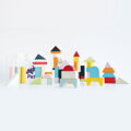 Le Toy Van Petilou Farebné kocky v bavlnenej taške 60 ks, 3 hračky pre deti