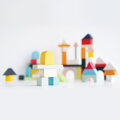 Le Toy Van Petilou Farebné kocky v bavlnenej taške 60 ks, 4 hračky pre deti