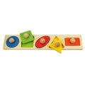 Bigjigs Toys Vkladacie puzzle Tvary