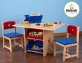 KidKraft detský stôl Star s dvoma stoličkami a boxmi, 2, hračky pre deti