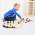 Hračka Bigjigs Rail Drevená vláčikodráha Osmička 40 ks, 11713