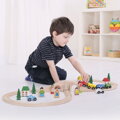 Hračka Bigjigs Rail Drevená vláčikodráha Osmička 40 ks, 11773