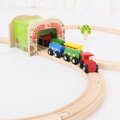 Hračka Bigjigs Rail Drevené vláčiky - Dvojitý železničný tunel, 11756