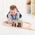 Hračka Bigjigs Rail Drevené vláčiky - Železničná stanica, 11927