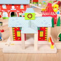 Hračka Bigjigs Rail Drevené vláčiky - Železničná stanica, 11930