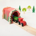 Hračka Bigjigs Rail Drevené vláčiky - Tehlový železničný tunel, 10080