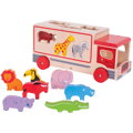 Hračka Bigjigs Toys Vkladanie Drevené auto so Safari zvieratkami, 870
