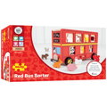 Hračka Bigjigs Toys Drevený autobus so zvieratkami Vkladanie, 10711