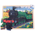 Drevené puzzle historický vlak Flying Scotsman 35 , 1 hračka pre deti
