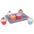 Hračka Bigjigs Toys Drevený podnos Muffiny, 4171
