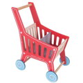 Drevený nákupný vozík hračka