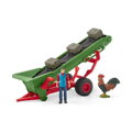 Schleich Poľnohospodársky dopravník na seno s farmárom