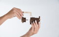 Ugears 3D mechanické Puzzle - Zámok 34 ks, 5, hračka pre deti