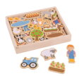 Hračka Bigjigs Toys Magnetky Farma 35 ks, 833