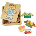 Hračka Bigjigs Toys Drevené obliekacie puzzle - Pani Medvedica, 3597