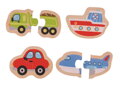 Hračka Bigjigs Toys Dvojdielne puzzle - Dopravné prostriedky, 5167