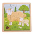 Bigjigs Toys Puzzle - Ovečka s jahniatkom 16 ks