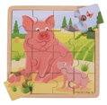 puzzle - Prasiatko s prasiatkom 16ks, 1 hračka pre deti