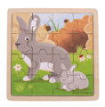 Bigjigs Toys Puzzle - Zajac so zajačikom 16 ks