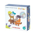 Le Toy Van Petilou - Skladacia veža zvieratká, 3, hračky pre deti