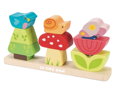 Le Toy Van Petilou - Skladacie kocky veselá záhradka